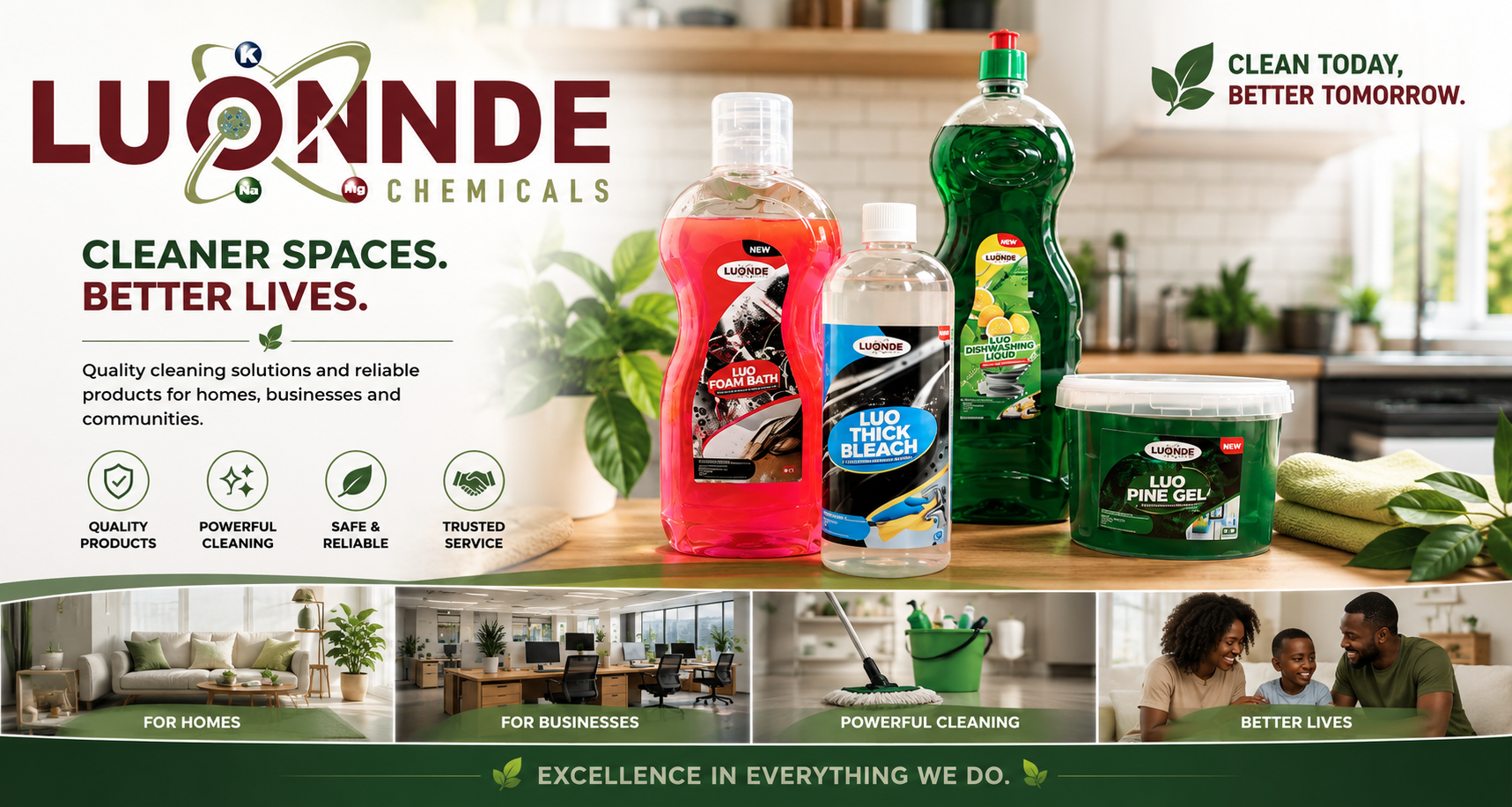 Luonde chemical product presentation